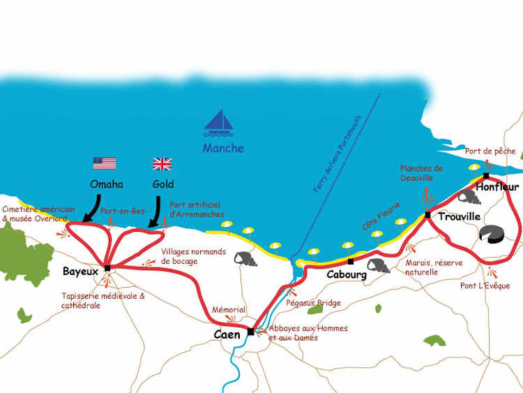 Normandy cycling holidays Freewheeling France